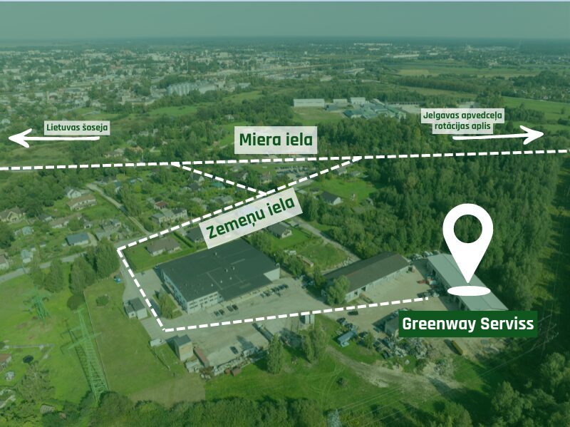 Greenway workshop location in Jelgava
